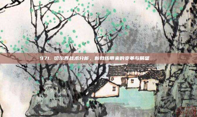 971. 切尔西战术分析，新教练带来的变革与展望📚