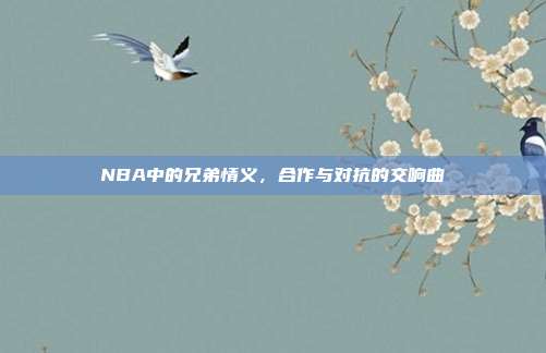 NBA中的兄弟情义，合作与对抗的交响曲