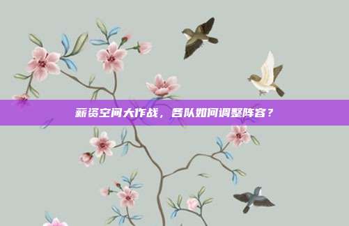 薪资空间大作战，各队如何调整阵容？